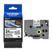 TZE-SL251 SELF LAMINATING TAPE/24MM 8M WHITE/BLACK