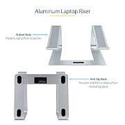 LAPTOP STAND FOR DESK 5KG/11LB/FOR LAPTOP - ANGLED - 5KG