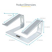 LAPTOP STAND FOR DESK 5KG/11LB/FOR LAPTOP - ANGLED - 5KG