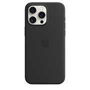 IPHONE 15 PRO MAX SILICONE CASE/WITH MAGSAFE - BLACK