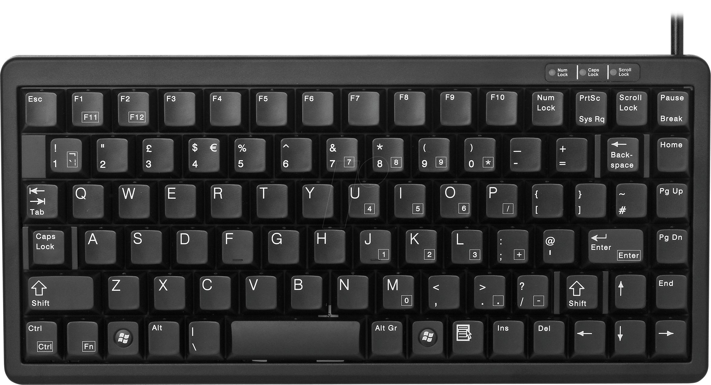 KEYBOARD USB/PS2 BLACK SLIM/LINE F/ NOTE