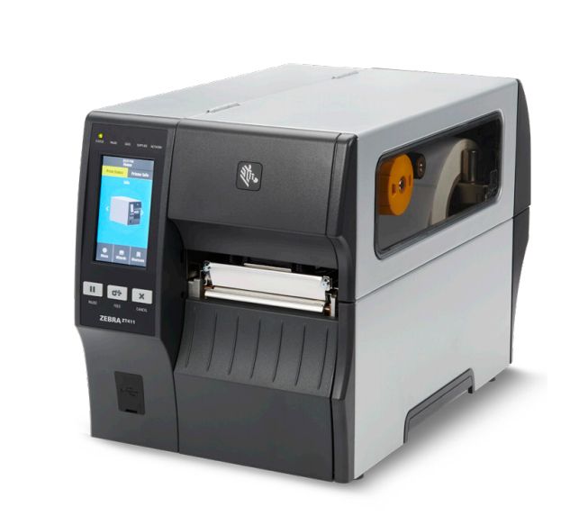 TT Printer ZT411 4 , 203 dpi, Euro and UK cord, Serial, USB, 10/100 Ethernet, Bluetooth 4.1/MFi, USB Host, Peel, EZPL