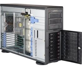 Server SuperMicro 4023S-TRT, Rack 4U, fara procesor, fara memorie, fara stocare, 8 x LFF, Fara sursa Fara sistem de operare