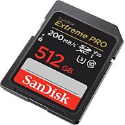 EXTREME PRO 512GB SDXC MEMORY/CARD 200MB/S 140MB/S UHS-I CL 10