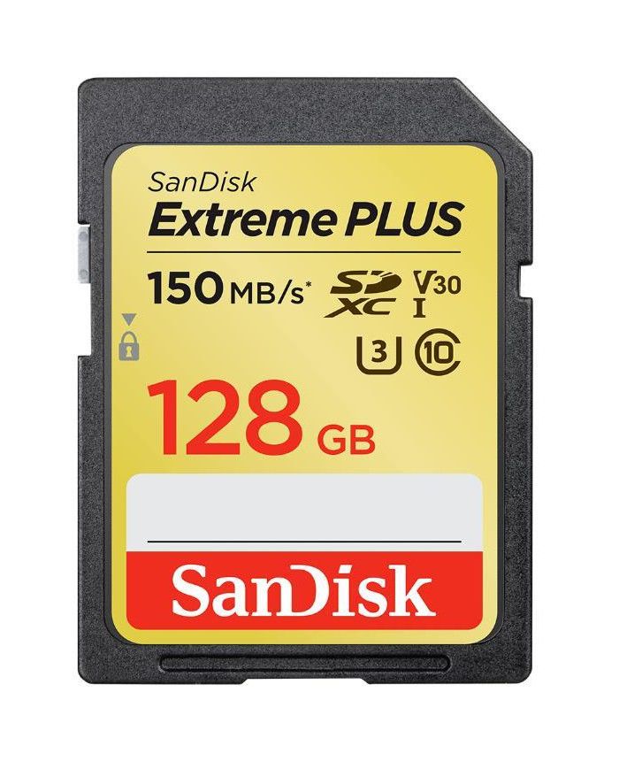 EXTREME PLUS 128GB SDXC MEMORY/CARD 190MB/S 90MB/S UHS-I CL. 10