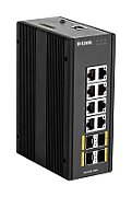 12 PORT L2 MANAGED SWITCH/WITH 8X10/100/1000BASET(X) PORTS IN