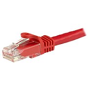 1.5 M CAT6 CABLE - RED/SNAGLESS - 24 AWG COPPER WIRE