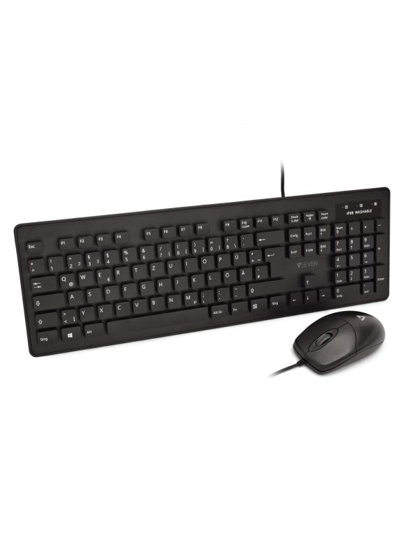 WASHABLE KEYBOARD MOUSECOMBO DE/USB IP68 WATERPROOF GERMAN