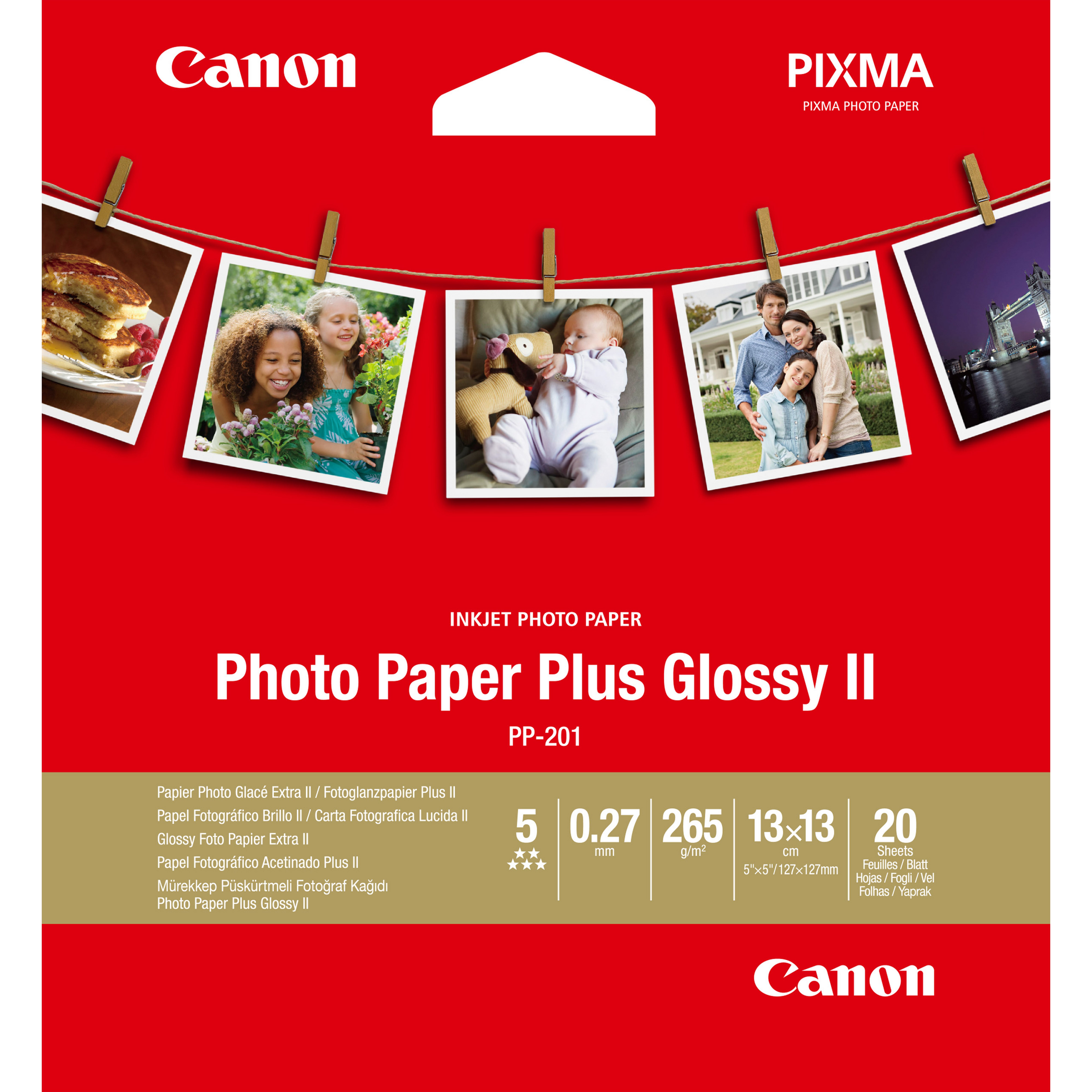 PP-201 5X5INCH 20SH/PHOTO PAPER PLUS (PP-201)