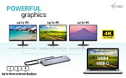 I-TEC USB-C ERGO 3X LCD DOCK/METAL ERGONOMIC 4K DOCK PD 100 W