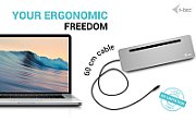 I-TEC USB-C ERGO 3X LCD DOCK/METAL ERGONOMIC 4K DOCK PD 100 W