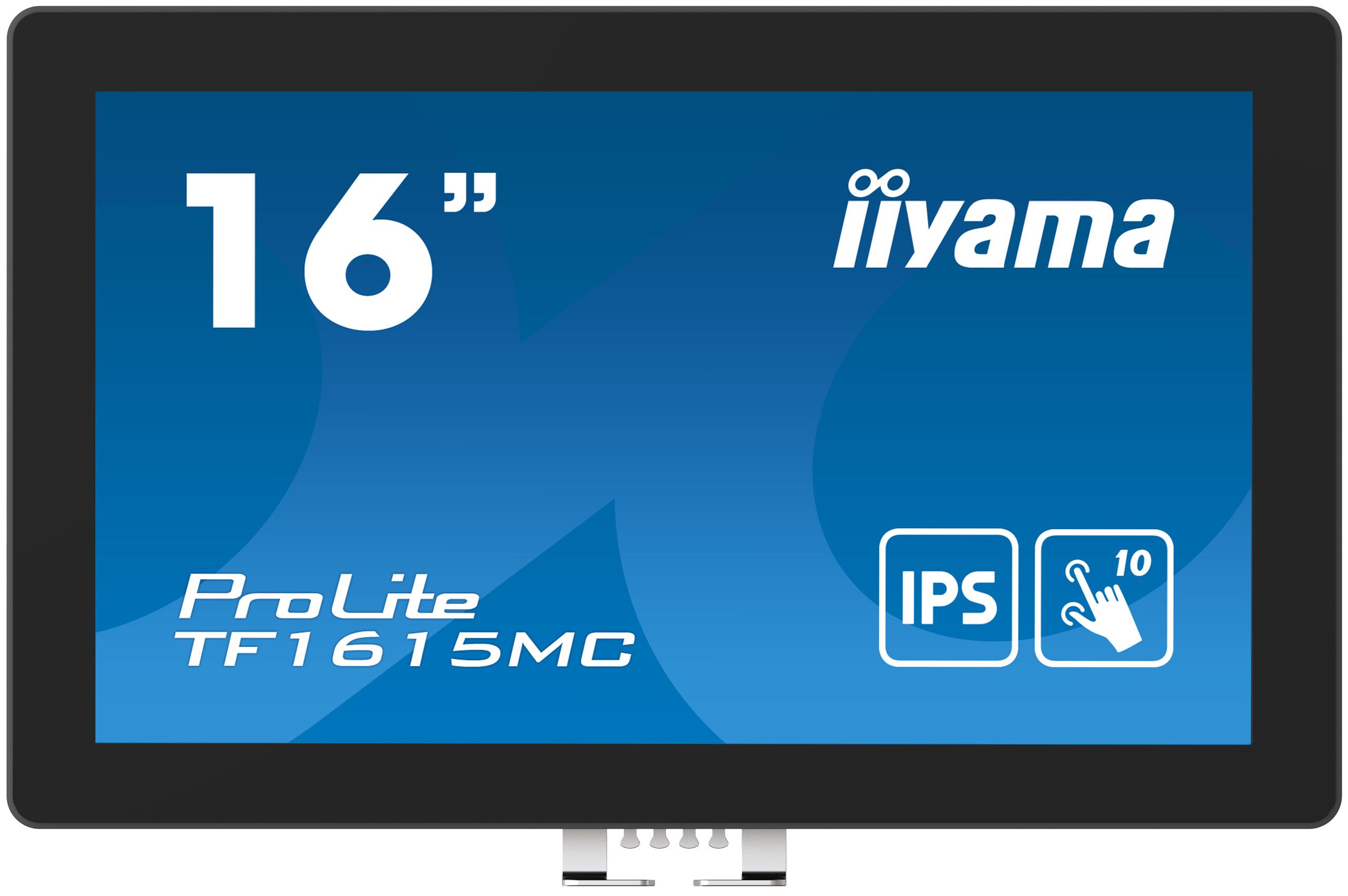 Monitor 15.6 inch LED IIyama ProLite TF1615MC-B1 1920 x 1080 pixeli, 60 Hz, 25 ms, Negru