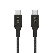 240W BRAIDED C-C CABLE 2M BLK/
