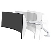 HX DESK MONITOR ARM/WITH HD PIVOT WHITE
