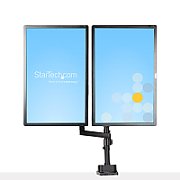 DESK MOUNT DUAL MONITOR ARM/.