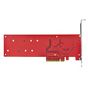 DUAL M.2 PCIE SSD ADAPTER CARD/TO DUAL NVME M.2 SSD