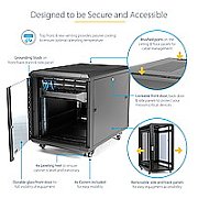 12U 36IN SERVER RACK CABINET/.