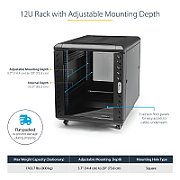 12U 36IN SERVER RACK CABINET/.