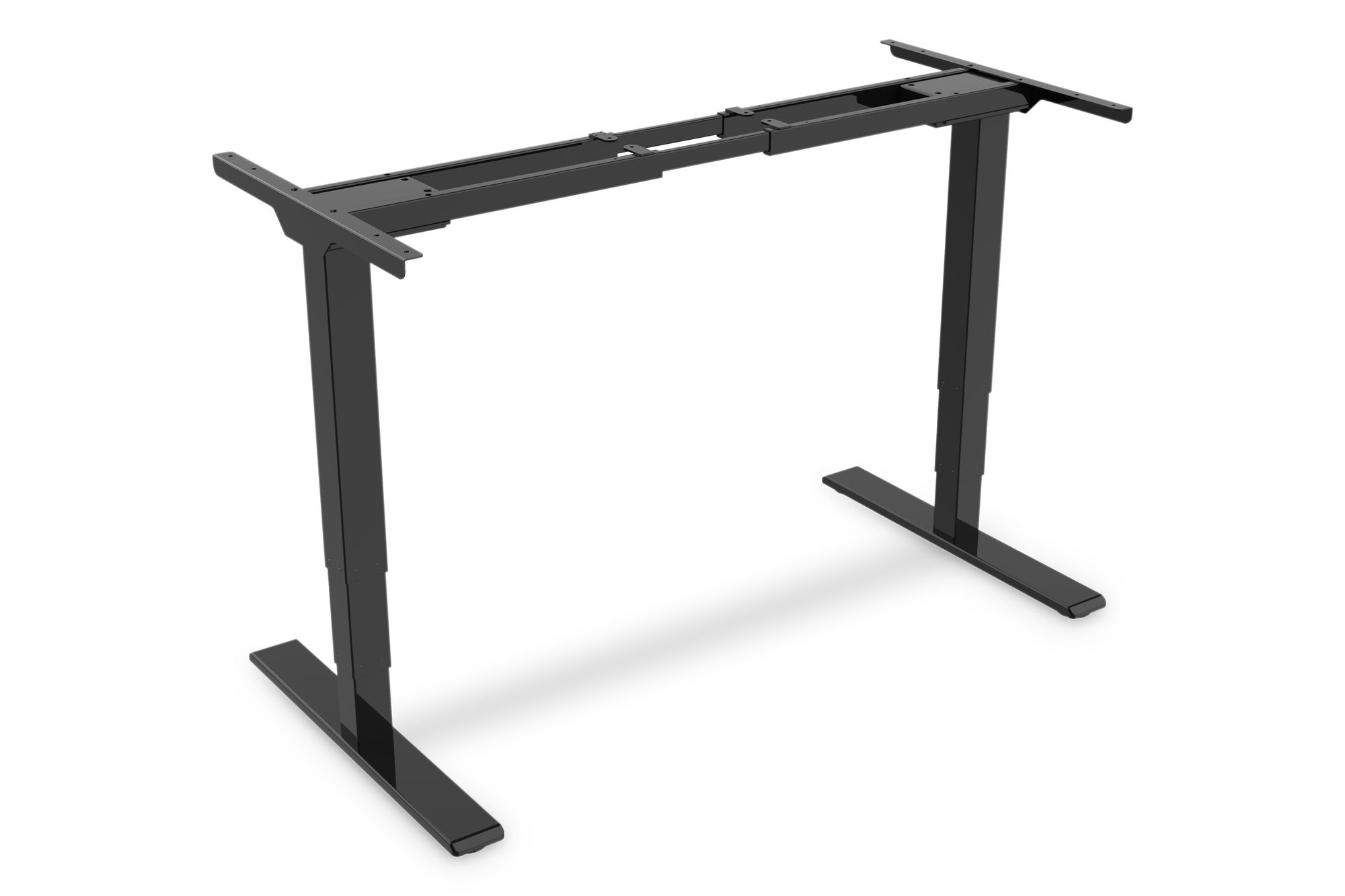 ELECTRIC ADJUSTABLE DESK FRAME/DUAL MOTOR 3-STAGES BLACK