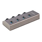 4-PT USB HUB W/ON/OFF SWITCHES/WITH INDIVIDUAL ON/OFF SWITCHES