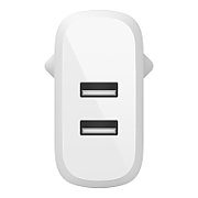 DUAL USB-A CHARGER/24W WHITE