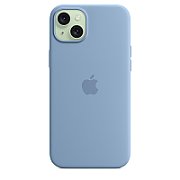 IPHONE 15 PLUS SILICONE CASE/WITH MAGSAFE - WINTER BLUE