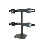 DS100 SERIE QUAD LCD STAND/BLACK MAX 24IN CROSSBAR 4CLAMP