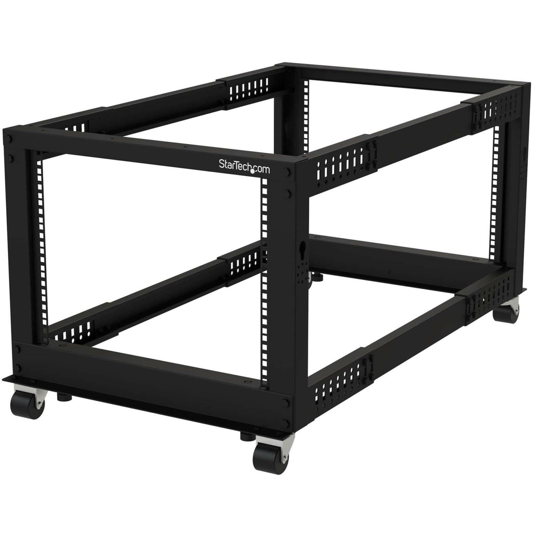 8U OPEN FRAME RACK - 4 POST/- 22-40IN ADJUSTABLE DEPTH
