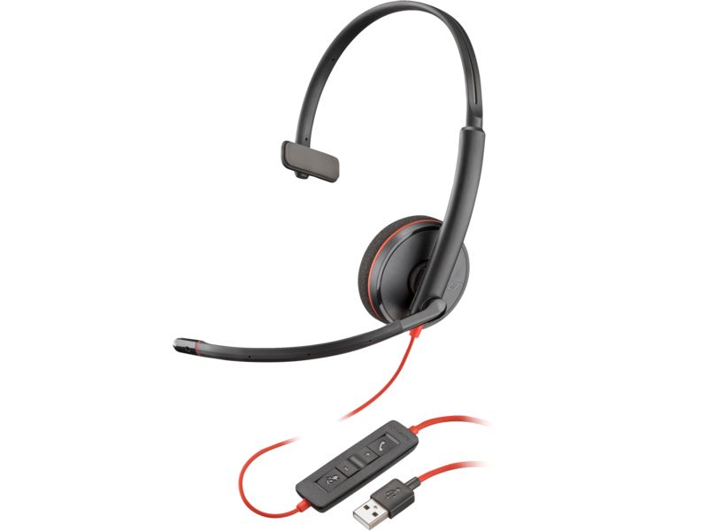 Poly Blackwire 3210 Monaural USB-A Headset