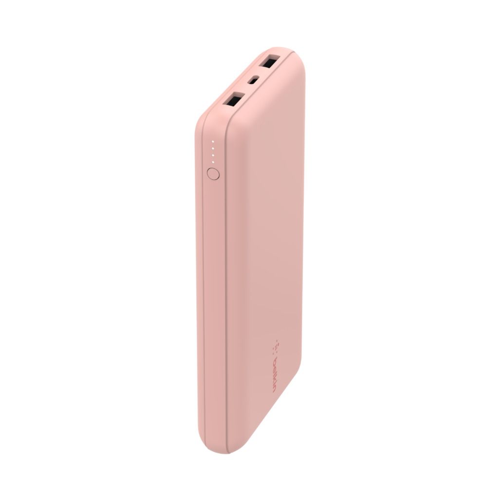 POWERBANK 20.000MAH 15W/USB-A UND USB-C ANSCHLUSS ROSA