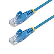CAT6 CABLE - 1 M - BLUE/SNAGLESS - 28 AWG COPPER WIRE
