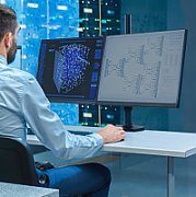 LX DUAL STACKING ARM TALL POLE/MATTE BLACK