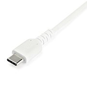 2 M USB 2.0 TO USB C CABLE/CABLE WHITE ARAMID FIBER