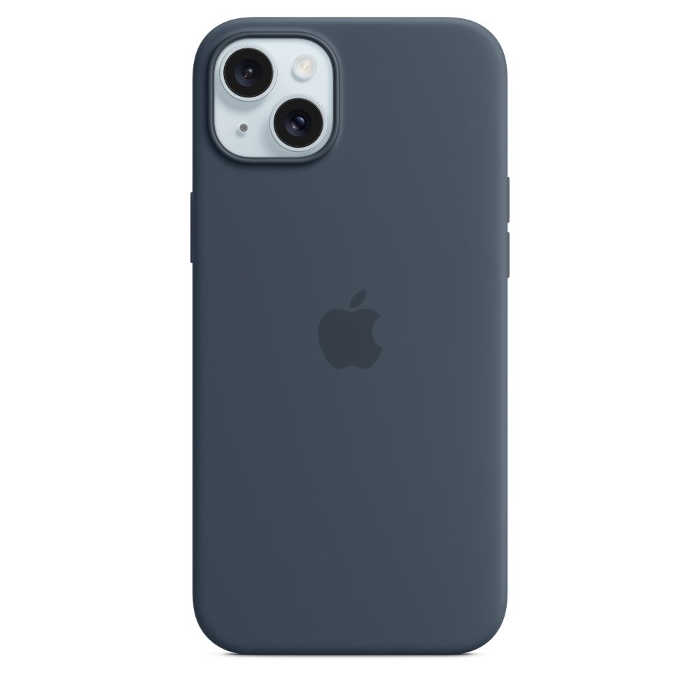 IPHONE 15 PLUS SILICONE CASE/WITH MAGSAFE - STORM BLUE