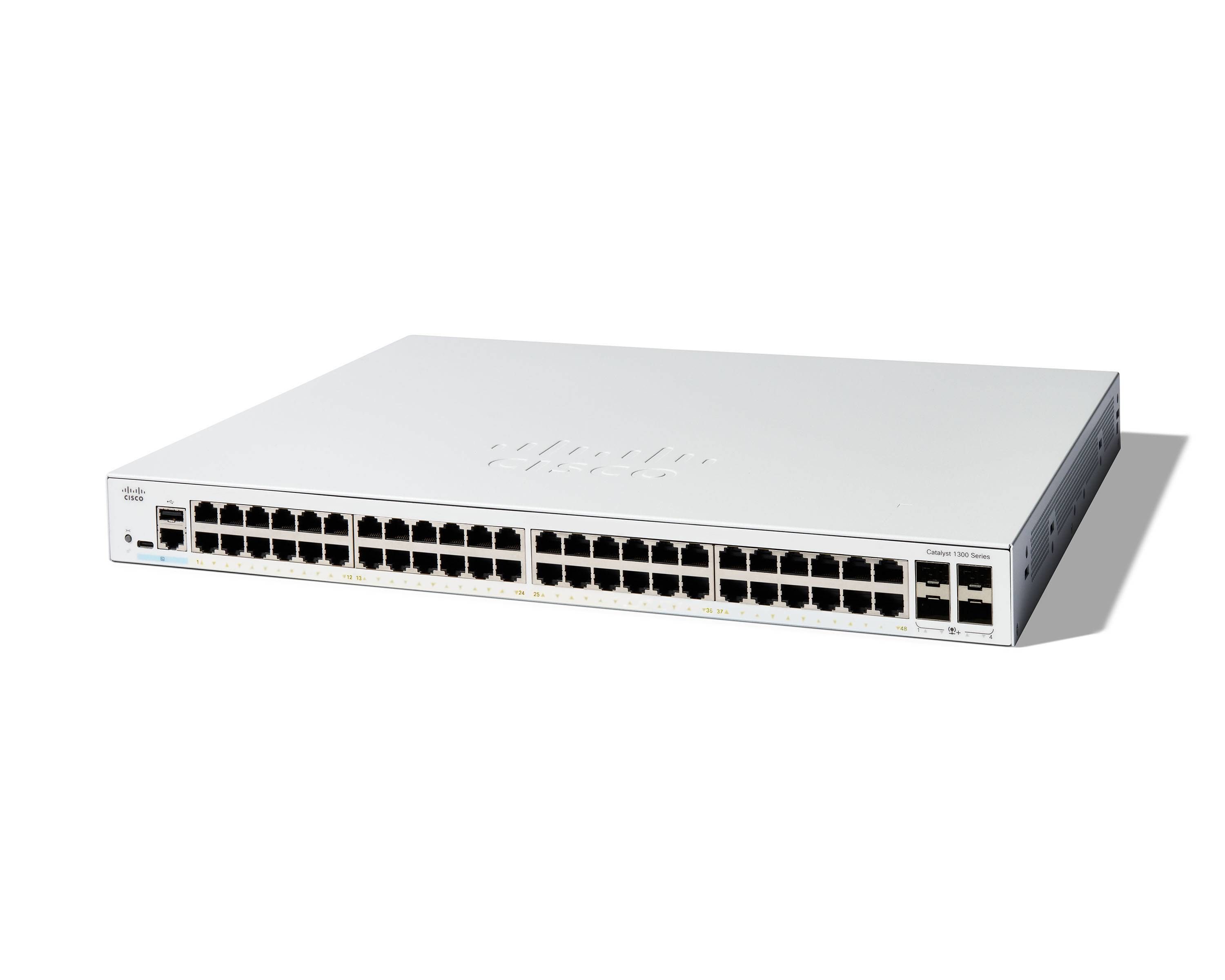 Switch Cisco C1300-48T-4X, 48 porturi 10/100/1000 Mbit/s