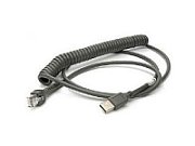 CABLE - SHIELDED USB: SERIES A, 9', COILED, BC1.2 (HIGH CURRENT), -30C
