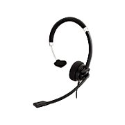 DELUXE MONO USB HEADSET W/MIC/VOL CNTRL 1.8M CABLE BLK