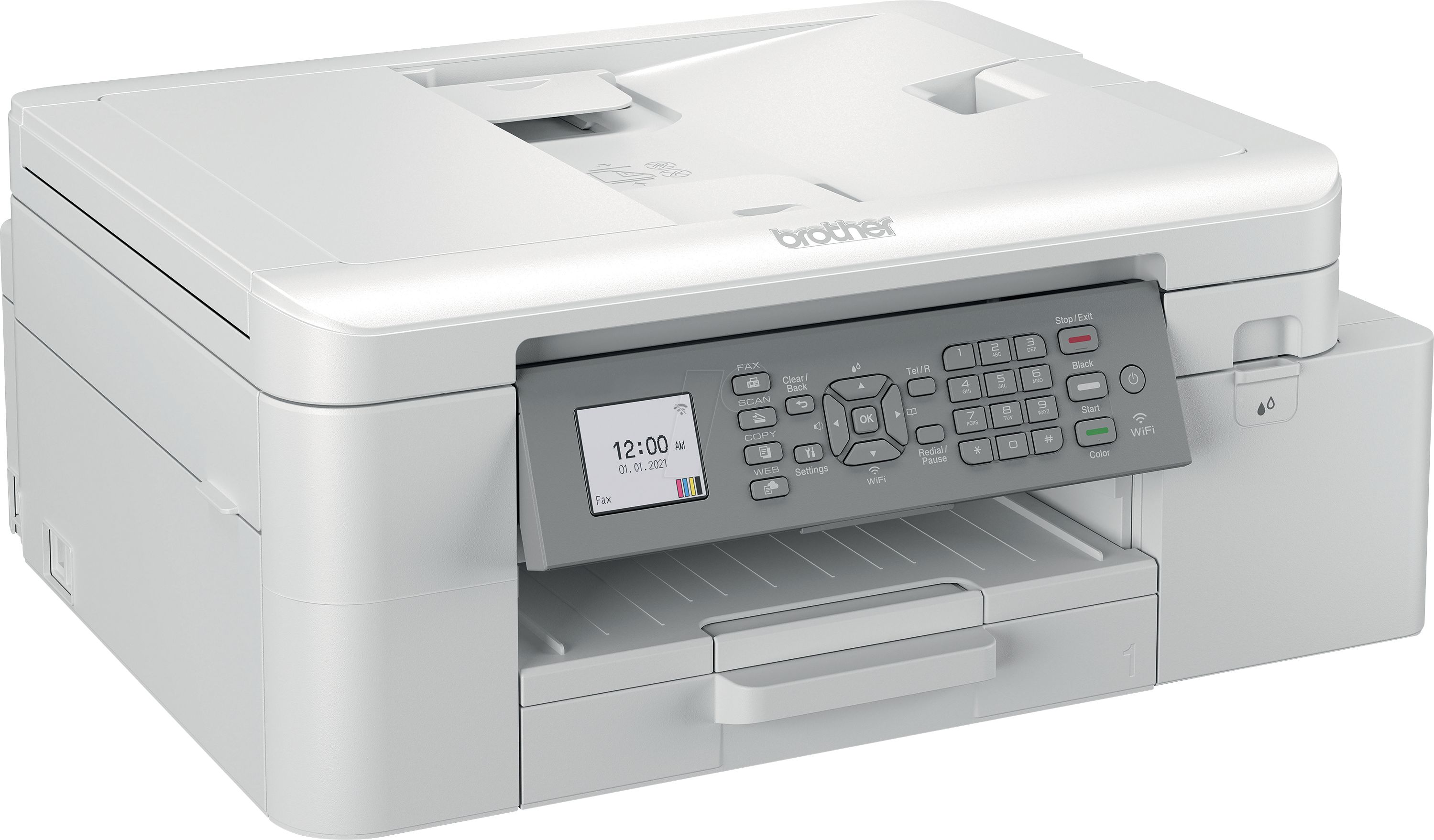 Imprimanta multifunctionala inkjet color Brother MFC-J4335DW, A4, duplex, ADF, USB 2.0, Wi-Fi, 20 ppm negru, 20 ppm color