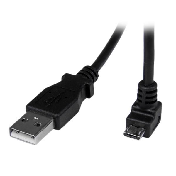 2M DOWN ANGLE MICRO USB CABLE/.