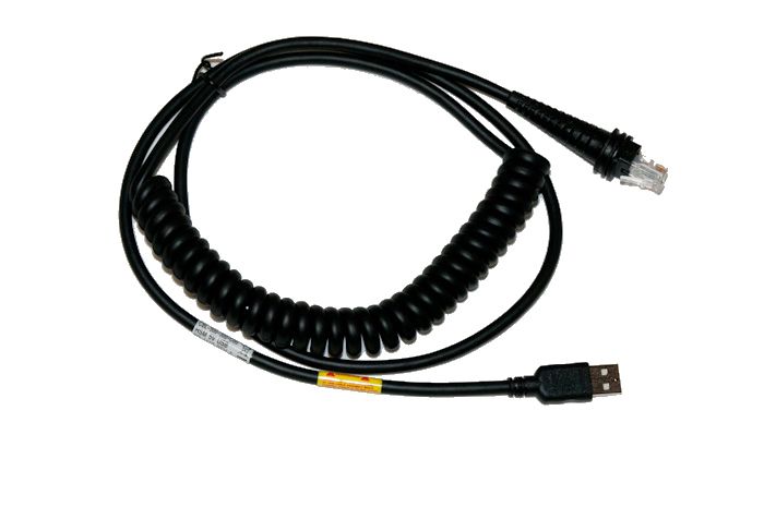 Cable: USB, black, Type A, 5m (16.4Â´), coiled, 5V host power