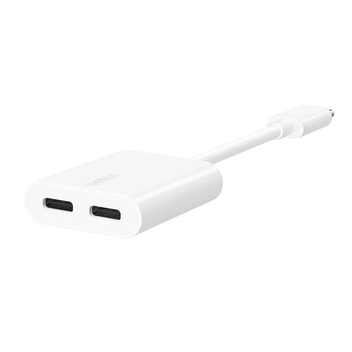 ROCKSTAR USB-C/AUDIO- UND LADEADAPTER WEI