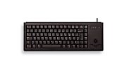 KEYBOARD USB GER MX-GOLD/SLIMLINE BLACK W/ TRACKBALL