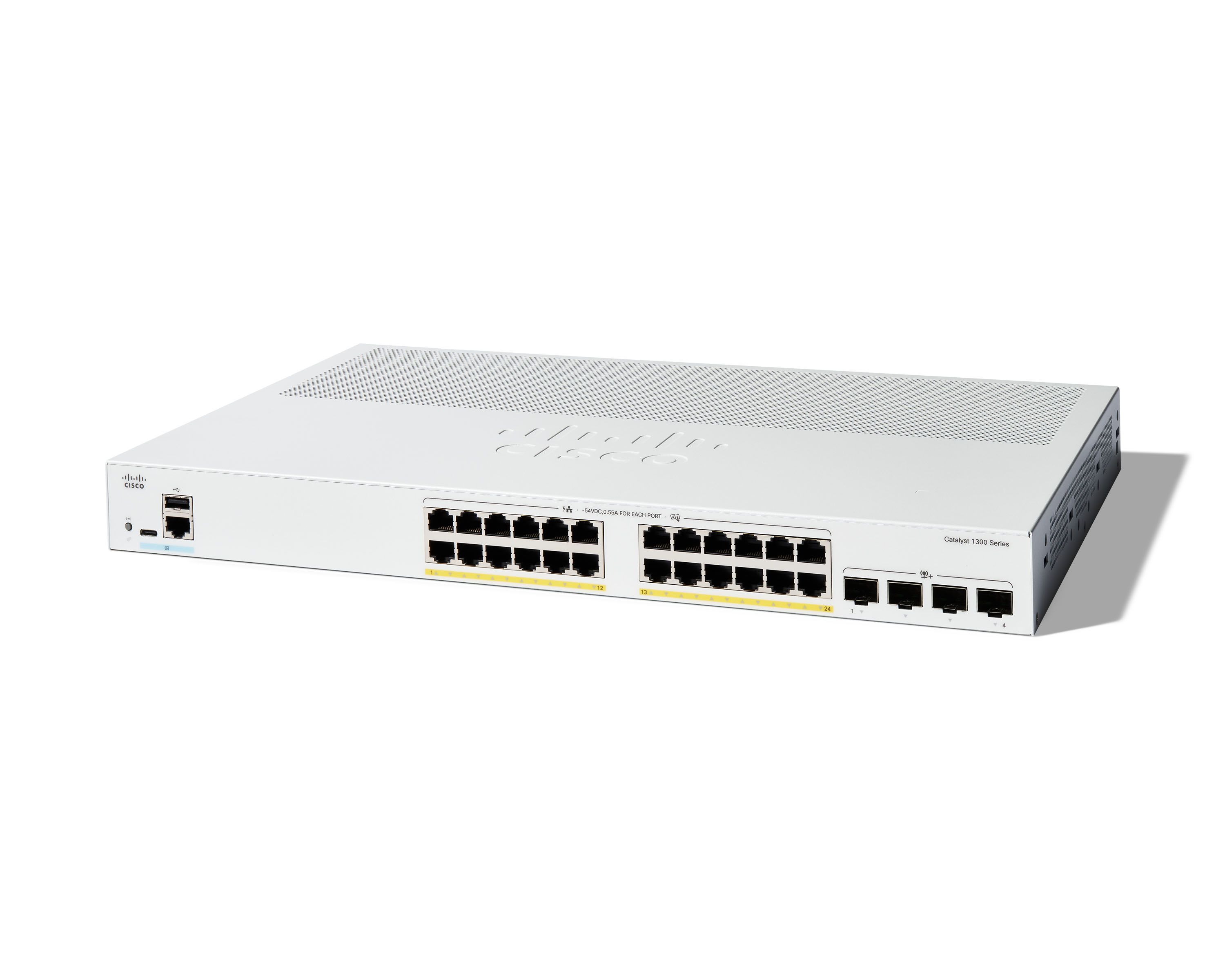 Switch Cisco C1300-24P-4X, 24 porturi 10 / 100 / 1000 MBs