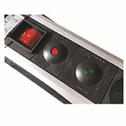 STECKDOSENLEISTE 6-FACH-ALU-2M/UEBERSPANNUNGSSCHUTZ