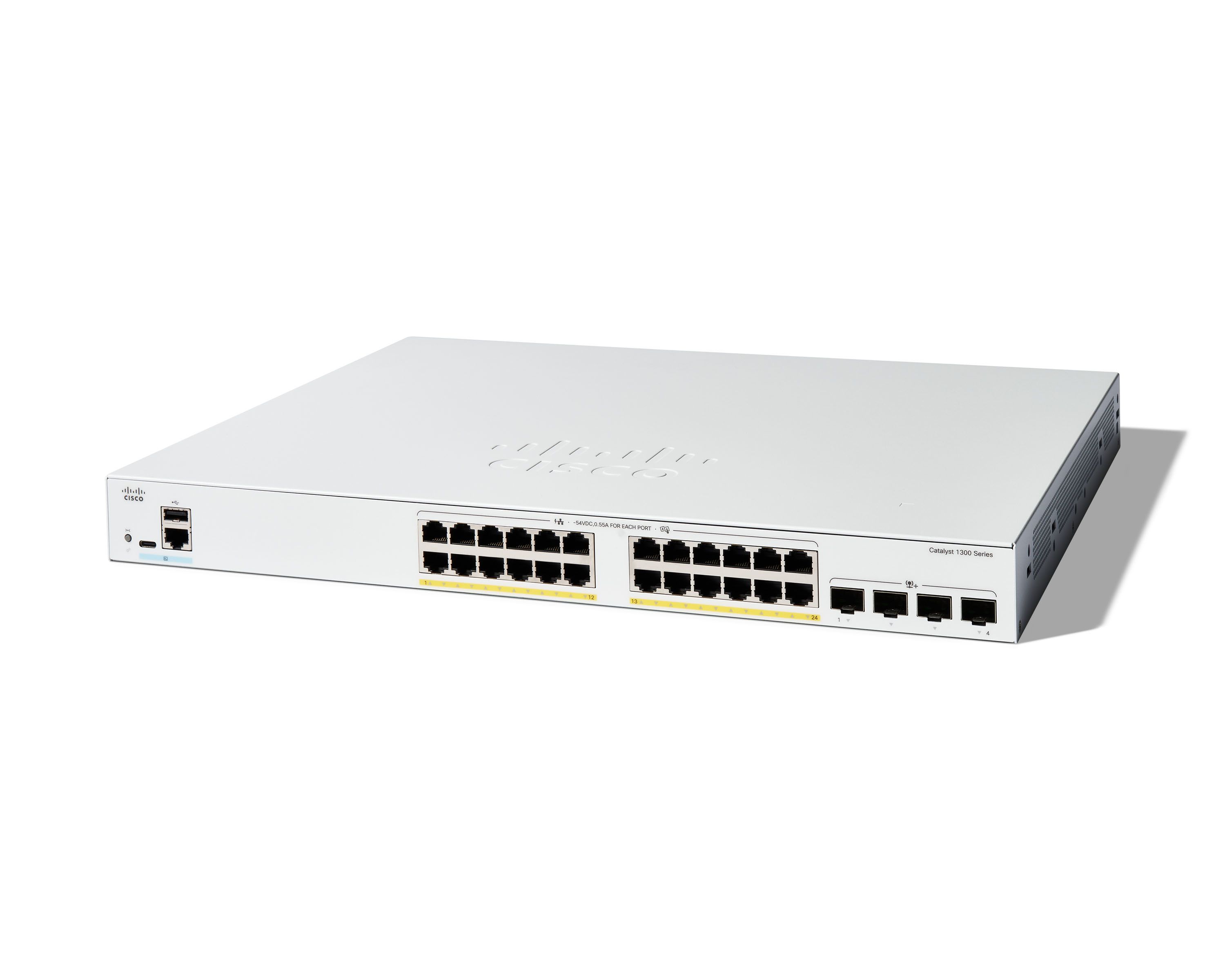 Switch Cisco C1300-24FP-4X, 24 porturi 10 / 100 / 1000 MBs