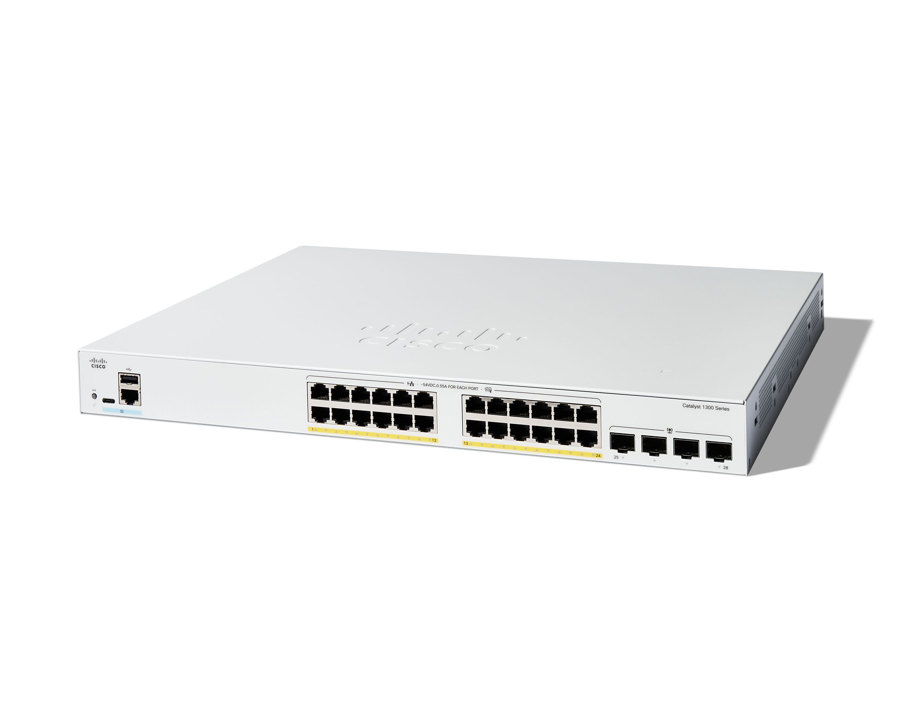 Switch Cisco C1300-24FP-4G, 24 porturi 10 / 100 / 1000 MBs