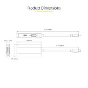 USB C VIDEO ADAPTER 4K 60HZ/ALUMINUM