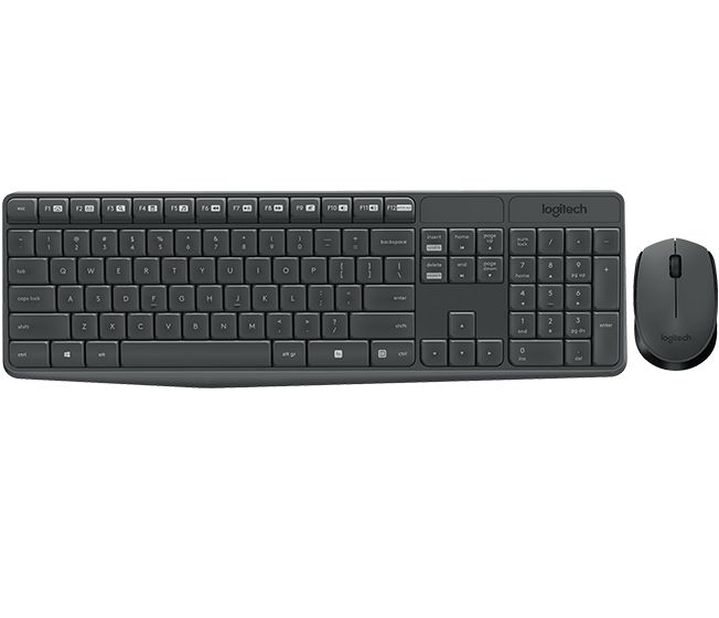 MK235 WIRELESS KEYBOARD / MOUSE/GREY-ELL-2.4GHZ-MEDITER