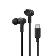 BELKIN ROCKSTAR INEAR HEADPHONE/WITH USB-C CONNECTOR BLACK