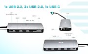 I-TEC USB 3.0 3X LCD NANO DOCK/USB 3.0 USB-C/TB3 LAN PD 100W